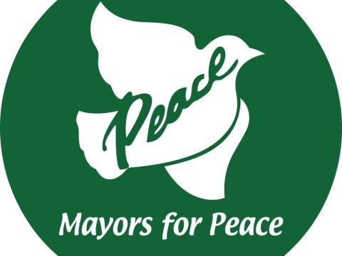 Rundes Banner Mayors for Peace